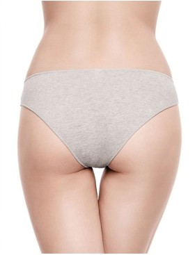 Трусы слипы хлопковые Infiore SMART 871 POP SLIP grigio melange, Цвет: grigio mel (серый), Размеры: M, изображение 2