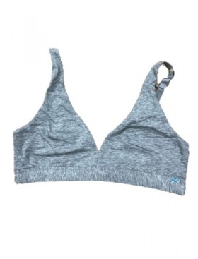 Хлопковый бюстгальтер бралетт Infiore TANGO 855 grigio melange, Цвет: grigio mel (серый), Размеры: S, изображение 2