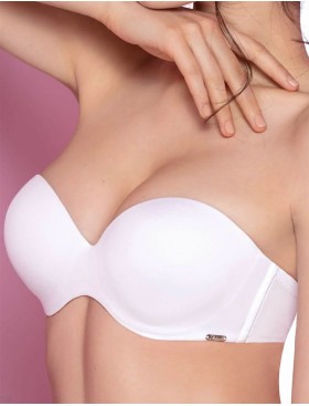 Бюстгальтер бандо с пуш-ап Leilieve ELEGANCE 6001 bianco, Цвет: bianco (белый), Размеры: 80C