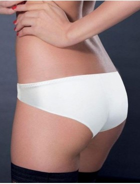 Трусы бразилиана гладкие Leilieve ELEGANCE 6053 bianco, Цвет: bianco (белый), Размеры: XS, изображение 2