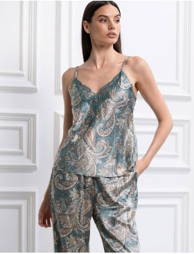 Шелковый комплект-тройка Mia-Amore DONATELLA 3075 изумрудный, Цвет: изумрудный, Размеры: L, изображение 2