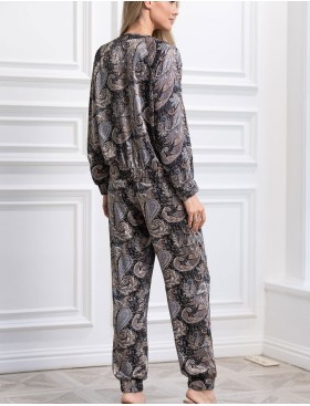 Шёлковый костюм бомбер с брюками Mia-Amore DONATELLA 3076 черный, Цвет: черный, Размеры: S, изображение 3