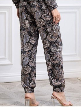 Шёлковый костюм бомбер с брюками Mia-Amore DONATELLA 3076 черный, Цвет: черный, Размеры: S, изображение 6