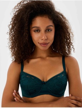 Бюстгальтер с плотной чашкой Misstyle 2508 изумруд, Цвет: изумруд, Размеры: 95E, изображение 4