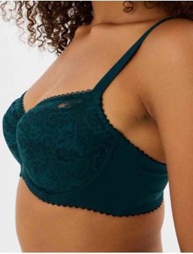 Бюстгальтер с плотной чашкой Misstyle 2508 изумруд, Цвет: изумруд, Размеры: 95E, изображение 3