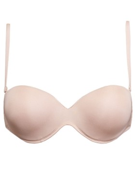 Бюстгальтер бандо пуш-ап с силиконовой спинкой Sielei FANTASTIC 1570 cipria, Цвет: cipria (телесный), Размеры: 75B, изображение 7