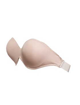 Бюстгальтер бандо пуш-ап с силиконовой спинкой Sielei FANTASTIC 1570 cipria, Цвет: cipria (телесный), Размеры: 75B, изображение 11