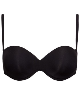 Бюстгальтер бандо пуш-ап с силиконовой спинкой Sielei FANTASTIC 1570 nero, Цвет: nero (черный), Размеры: 75B, изображение 4