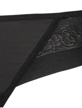 Трусы бразилиана Sielei FLOWER 2507 nero, Цвет: nero (черный), Размеры: XS, изображение 6