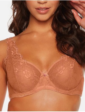 Мягкий кружевной бюстгальтер Bella Misteria APRICOT ILUSION soft, Цвет: персиковый, Размеры: 70I