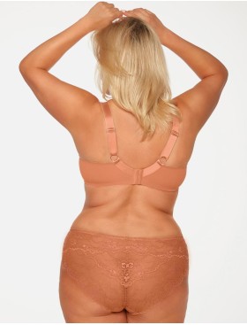 Бюстгальтер на большую грудь Bella Misteria APRICOT ILUSION soft MAXI, Цвет: персиковый, Размеры: 70L, изображение 5