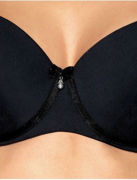 Формованный бюстгальтер Bella Misteria SOFT TOUCH moulded BLACK, Цвет: черный, Размеры: 70E, изображение 3