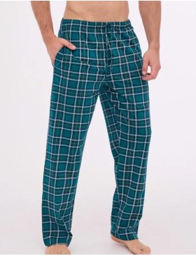 Мужские домашние брюки Cornette 691-7 зеленый/белый, Цвет: зеленый/белый, Размеры: S