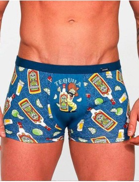 Трусы-боксеры Cornette TATTOO MINI 280-5 синий/желтый, Цвет: синий/желтый, Размеры: S