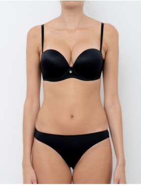 Трусы бразилиана гладкие Lormar JENNA br nero, Цвет: nero (черный), Размеры: XL, изображение 4