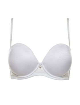 Бюстгальтер фашия супер пуш-ап Lormar DOUBLE EXTRA bianco, Цвет: bianco (белый), Размеры: 75B, изображение 3