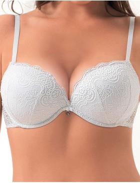 Бюстгальтер двойной пуш-ап Lormar DOUBLE PIZZO bianco, Цвет: bianco (белый), Размеры: 70B