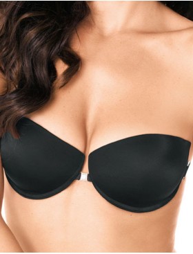 Бюстгальтер пуш-ап с силиконовой спинкой Lormar LYNETTE nero, Цвет: nero (черный), Размеры: 70B