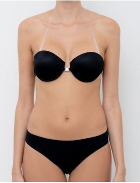 Бюстгальтер пуш-ап с силиконовой спинкой Lormar LYNETTE nero, Цвет: nero (черный), Размеры: 70B, изображение 5