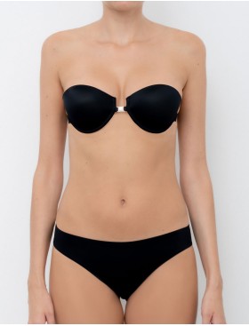 Бюстгальтер пуш-ап с силиконовой спинкой Lormar LYNETTE nero, Цвет: nero (черный), Размеры: 70B, изображение 6