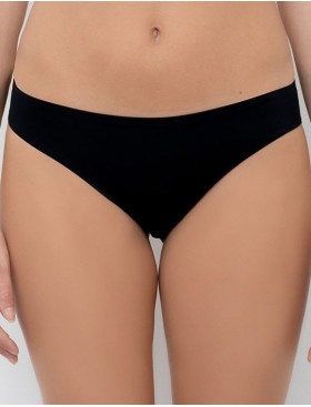 Трусы слипы миди гладкие Lormar MOUSSE slip nero, Цвет: nero (черный), Размеры: S