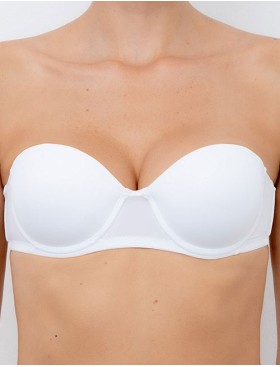 Бюстгальтер балконет фашия пуш-ап Lormar PURA bianco, Цвет: bianco (белый), Размеры: 70B