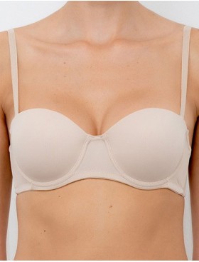 Бюстгальтер балконет фашия пуш-ап Lormar PURA nudo, Цвет: nudo (телесный), Размеры: 65B, изображение 3