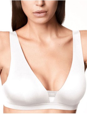 Мягкий бюстгальтер бралетт Lormar VELA EXTRA COTTON bianco, Цвет: bianco (белый), Размеры: 70B