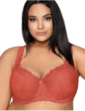 Бюстгальтер балконет тюльпан MAT CARMELA M-053-22 Ceglany, Цвет: кирпичный, Размеры: 65B, изображение 4