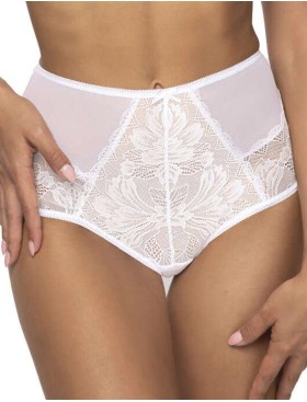 Высокие трусы слипы MAT LINDSAY F-0203-51 Bialy, Цвет: белый, Размеры: S