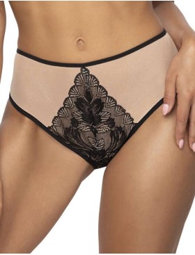 Открытые трусы слипы MAT LINDSAY F-0203-55 Bezowo-Czarny, Цвет: черный, Размеры: S