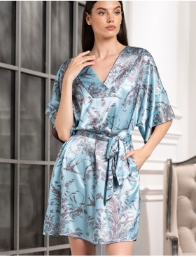 Короткая шелковая туника Mia-Amore PROSECCO 4227, Цвет: бирюзовый, Размеры: L/XL, изображение 3