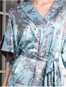 Короткая шелковая туника Mia-Amore PROSECCO 4227, Цвет: бирюзовый, Размеры: L/XL, изображение 5