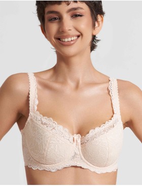 Бюстгальтер балконет Simona M 608/05 жасмин, Цвет: жасмин, Размеры: 80C, изображение 5