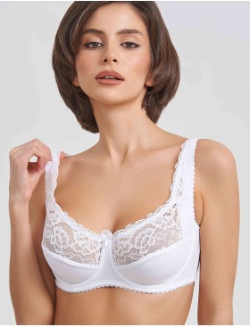 Бюстгальтер мягкий Simona M 912 белый, Цвет: белый, Размеры: 75H, изображение 6