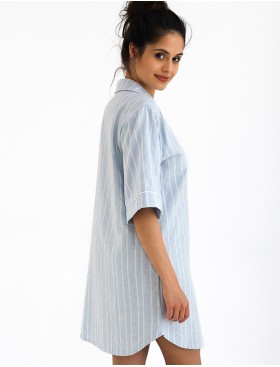 Рубашка из вискозы Sensis ALICIA, Цвет: голубой, Размеры: S, изображение 3