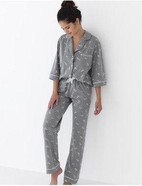 Пижама с брюками Sensis DORA, Цвет: серый, Размеры: M, изображение 2