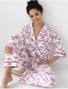 Пижама с цветочным принтом Sensis ROSALINE, Цвет: розовый, Размеры: M