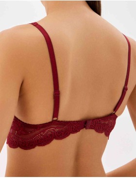 Бюстгальтер балконет пуш-ап VOVA SNEJANNA V54032 байкинг красный, Цвет: байкинг красный, Размеры: 80C, изображение 2