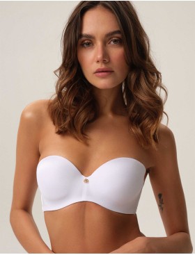 Бюстгальтер бандо пуш-ап Esotiq RAFFEN 39719 белый, Цвет: белый, Размеры: 85D, изображение 3