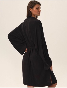 Халат-кимоно с широкими рукавами Esotiq 42049 JOYA черный, Цвет: черный, Размеры: M, изображение 2