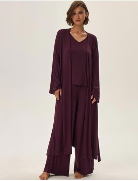 Длинный халат Esotiq 42063 JULIETTE сливовый, Цвет: сливовый, Размеры: M