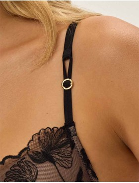 Бюстгальтер с пуш-ап вкладышами Esotiq OPHELIA 41829 черный, Цвет: черный, Размеры: 80C, изображение 4