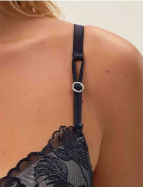 Бюстгальтер с пуш-ап вкладышами Esotiq OPHELIA 41829 темно-синий, Цвет: темно-синий, Размеры: 80C, изображение 4