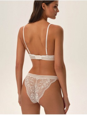 Кружевные трусики бразилиана Esotiq OUTLINE 41790 белый, Цвет: белый, Размеры: XL, изображение 5