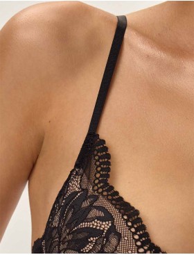 Кружевной бюстгальтер пуш-ап Esotiq OUTLINE 41786 черный, Цвет: черный, Размеры: 65E, изображение 5
