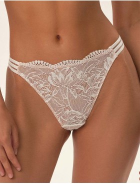 Кружевные трусики бразилиана Esotiq OUTLINE 41790 белый, Цвет: белый, Размеры: XL