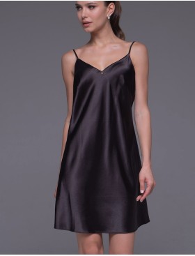 Шёлковая сорочка Mia-Amore ANDROMEDA 4300 черный, Цвет: черный, Размеры: S