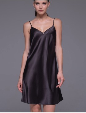 Шёлковая сорочка Mia-Amore ANDROMEDA 4300 черный, Цвет: черный, Размеры: S, изображение 3