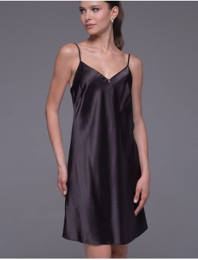 Шёлковая сорочка Mia-Amore ANDROMEDA 4300 черный, Цвет: черный, Размеры: S, изображение 4